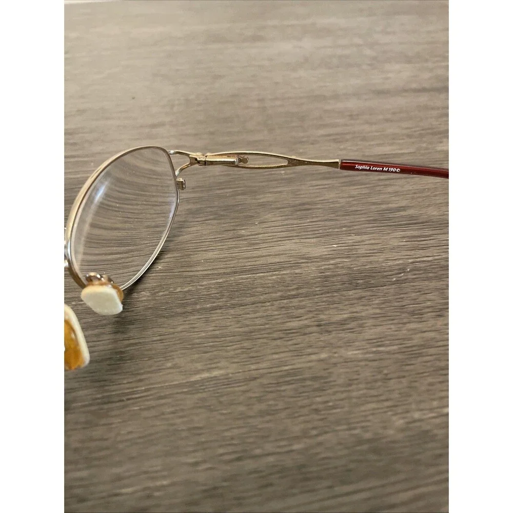 Sophia Loren M190 Eyeglasses FRAME Zyloware Rhinestone Design